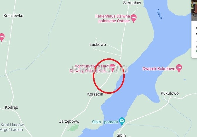 działka nad rzeką Dziwną (2)