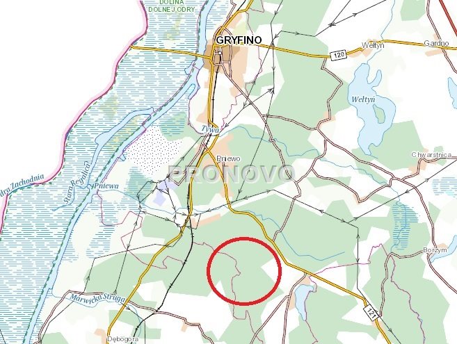 działka pod zabudowę Steklinko gm. Gryfino (2)