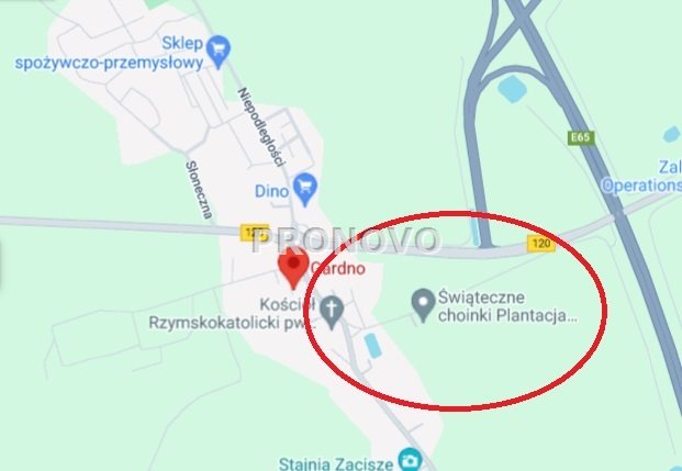 działka budowlana 9000m2 Gardno gm. Gryfino (2)