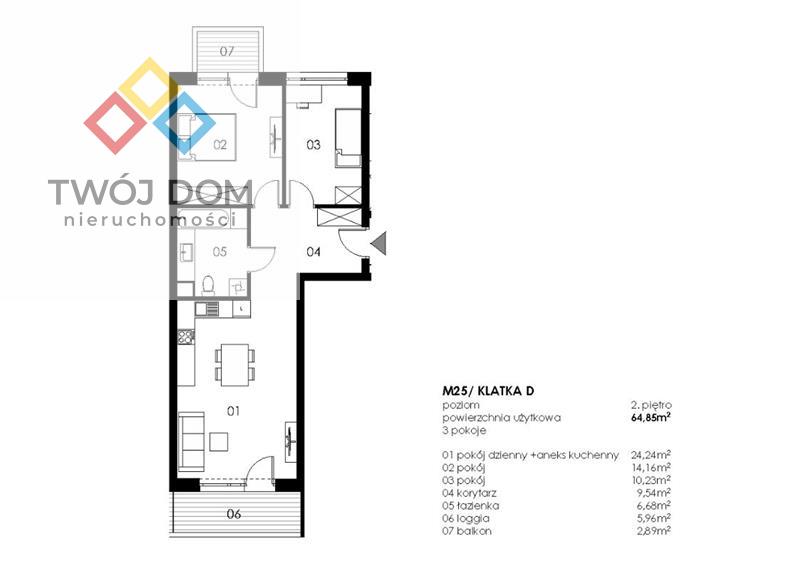 3 pokoje deweloperskie Koszalin, Wenedów (7)