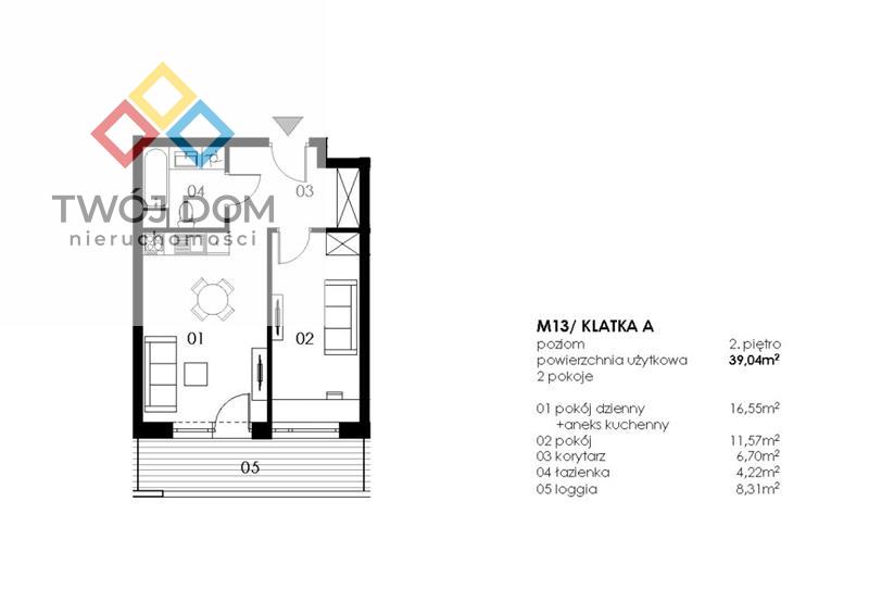 2 pokoje deweloperskie 39 m2, Koszalin, Wenedów (7)