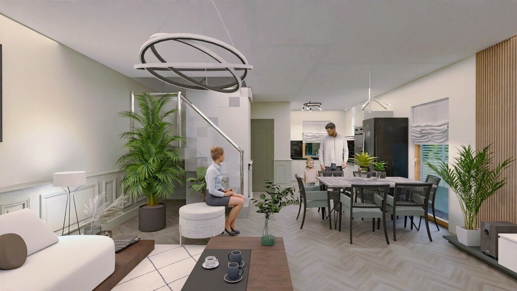 Dom w zab.szereg. 132m2 z garażem ▶ S4_B,C,D,E (2)