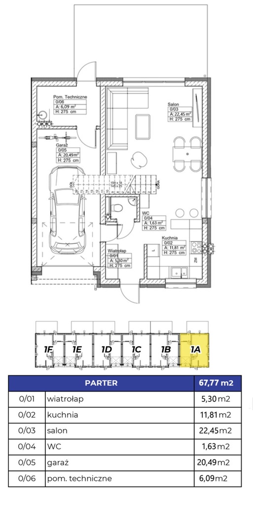 Szeregowiec z garażem/ 132m2 , ogrzew.miejs.▶ S71A (3)