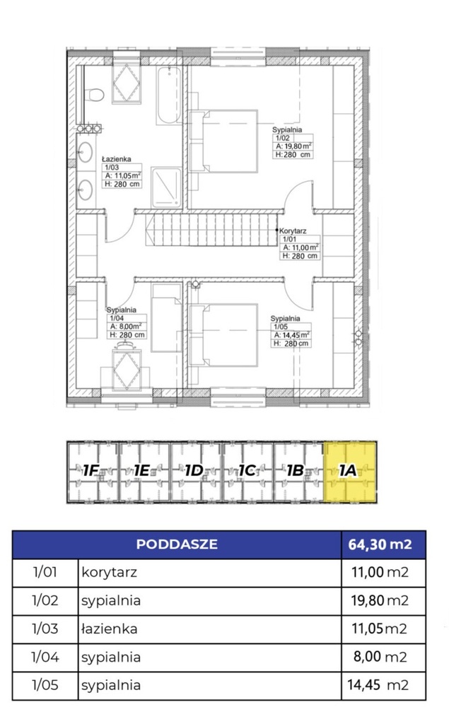 Szeregowiec z garażem/ 132m2 , ogrzew.miejs.▶ S71A (4)