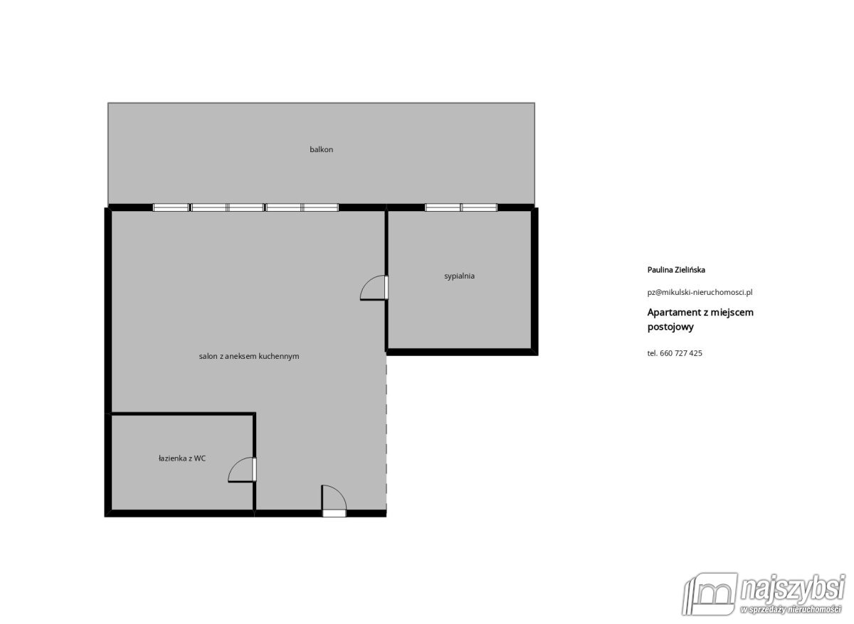Kołobrzeg-Sianożęty Ap.  2pok. z miejscem post. (20)
