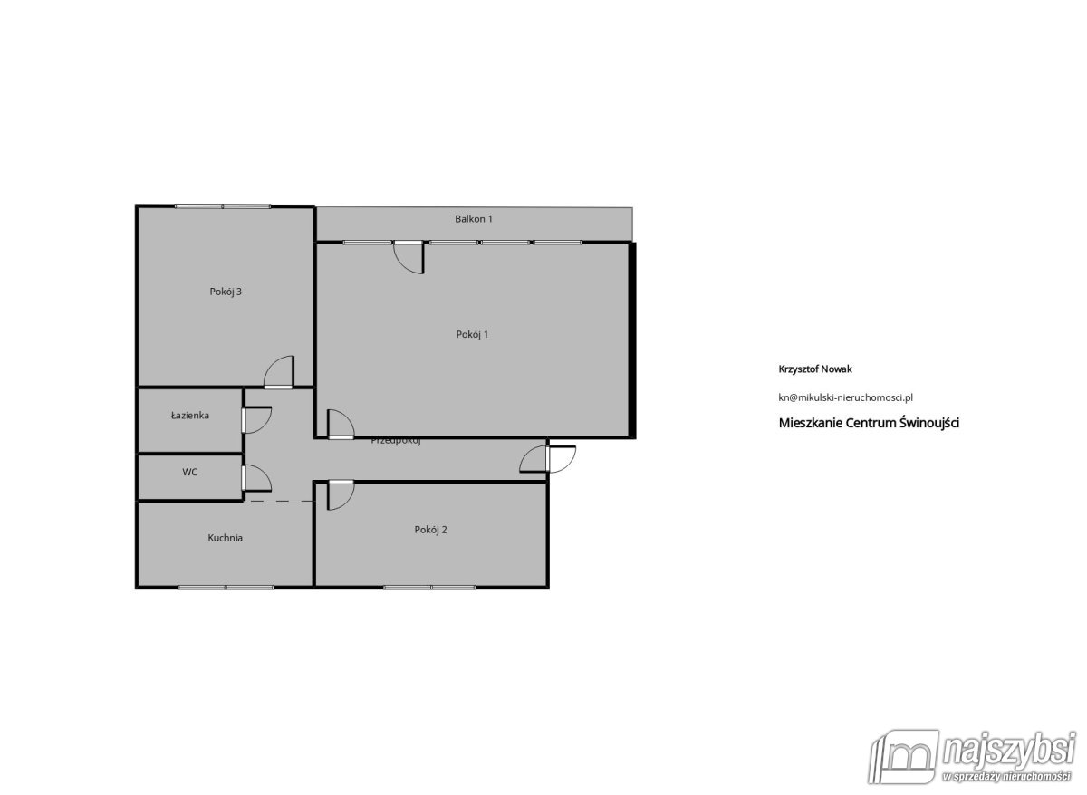 Świnoujście - Mieszkanie w Centrum 63m2 Okazja (9)