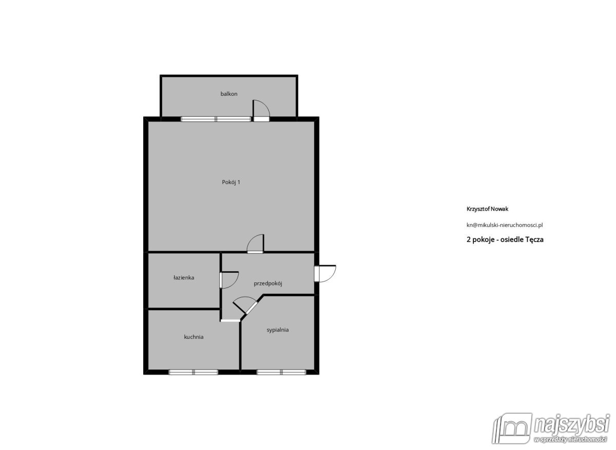 Świnoujście - dwa pokoje na osiedlu Tęcza (13)