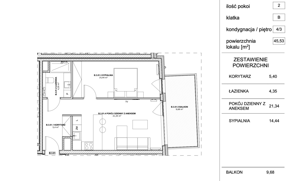 Dostępne od ręki 2 pok. z dużym balkonem! (3)