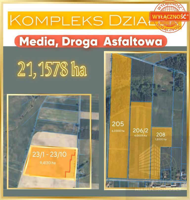 Kompleks działek 21,1578 ha- Media, Droga !! (7)