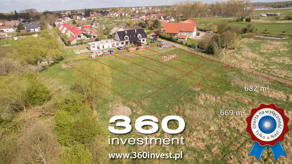 Stepnica ul. Łąkowa działki od 682m3 do 1037m2 (3)