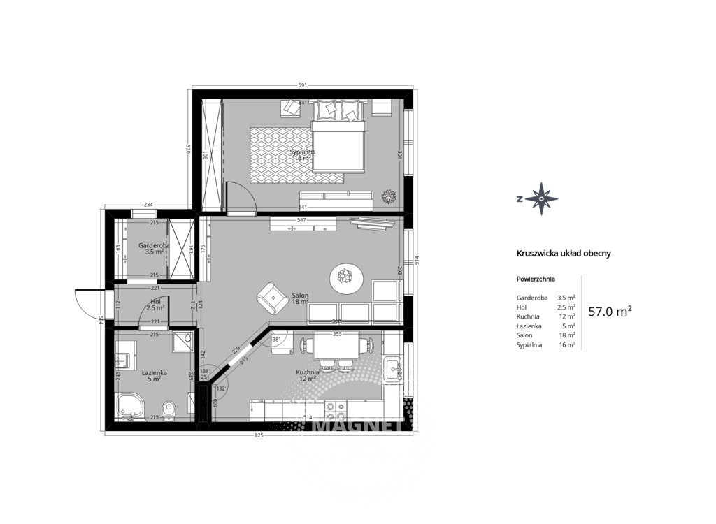 2 pokoje na Gumieńcach z ogródkiem 2011r. (19)