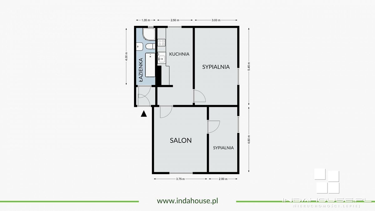 Rozkładowe, 3 pokojowe mieszkanie na parterze, ide (12)