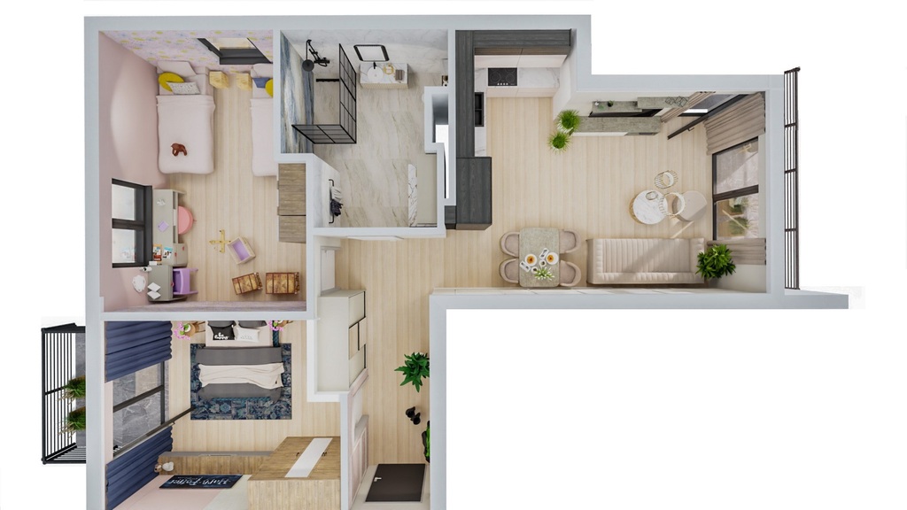 Nowe M, 50m2, 3 pokoje, garaż, os.Pyrzyckie (8)