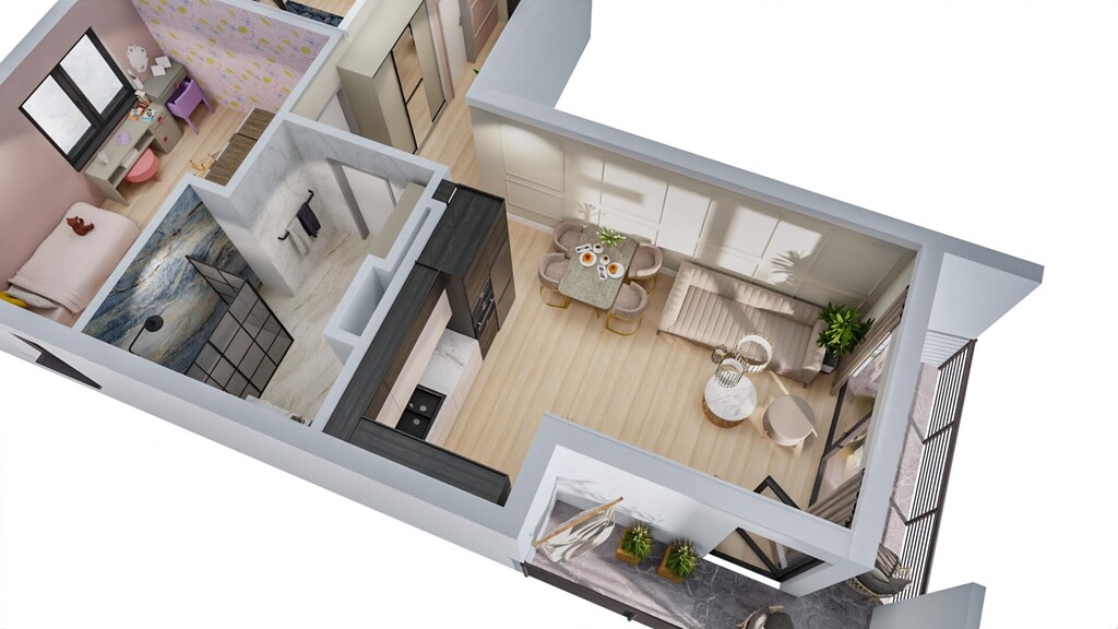 Nowe M, 50m2, 3 pokoje, garaż, os.Pyrzyckie (10)