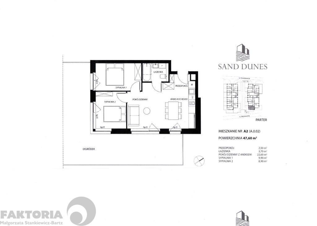 Apartament 3 pokojowy, ogródek, nad morzem. (2)