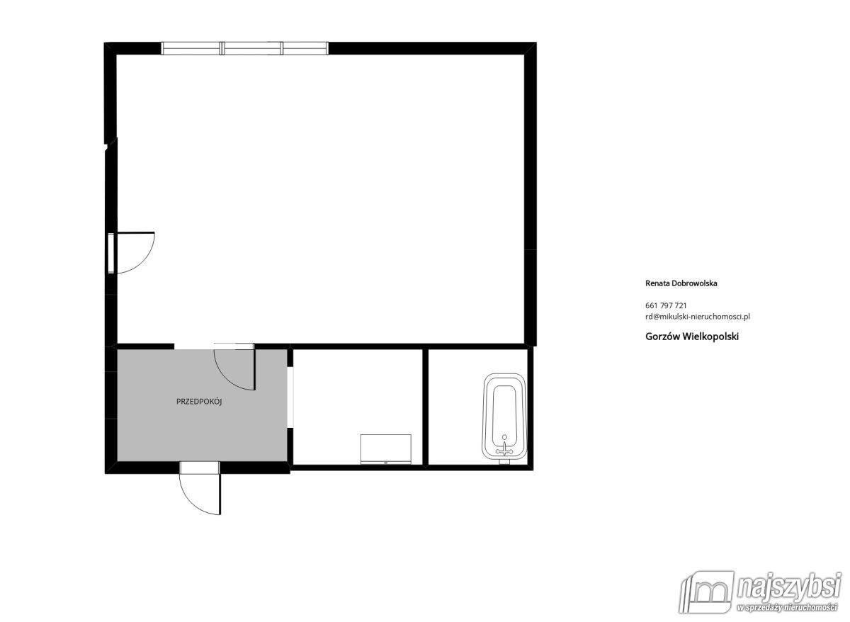 Gorzów Wielkopolski- kawalerka w centrum 24m2 (18)