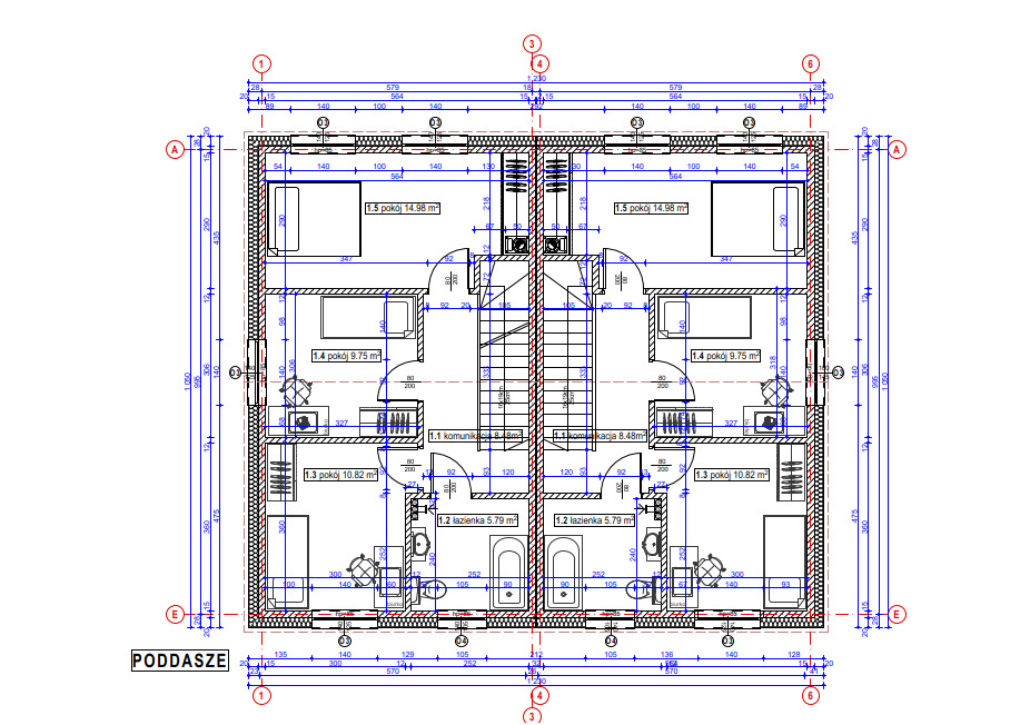 Dom z zabudowie bliźniaczej w Grzędzicach. (8)