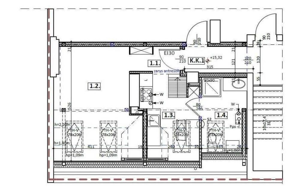DWUPOZIOMOWE MIESZKANIE, 3 POKOJE W CENTRUM MIASTA (17)
