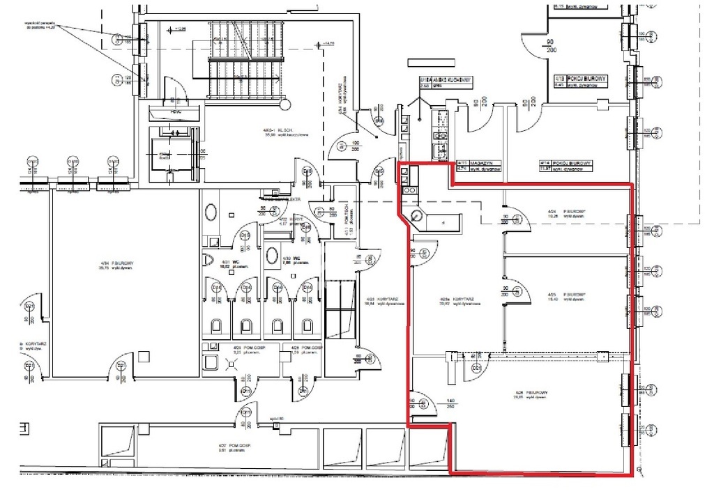 Lokal w biurowcu- 83 m2 -  wynajem w Centrum (1)