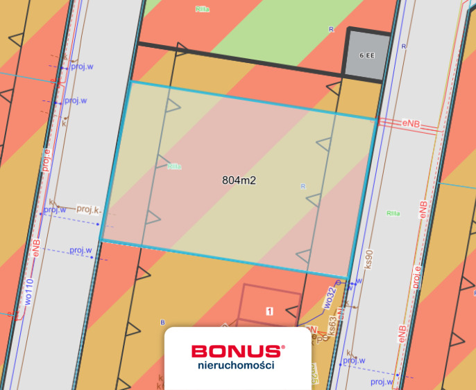Mierzyn, działka z obowiązującym MPZP. (6)