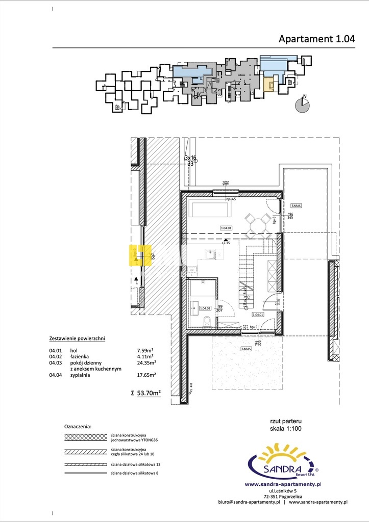 2-poziomowy apartament w Pogorzelicy w Resort Spa. (5)