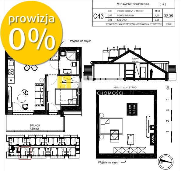 Apartament 50m morze 2 pokoje 54,84 m2 z balkonem (23)