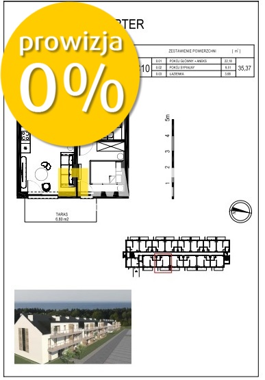 Apartament 50m morze 2 pokoje z ogródkiem (23)