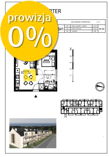 Apartament 50m morze 2 pokoje 39,29 m2 z ogródkiem (23)