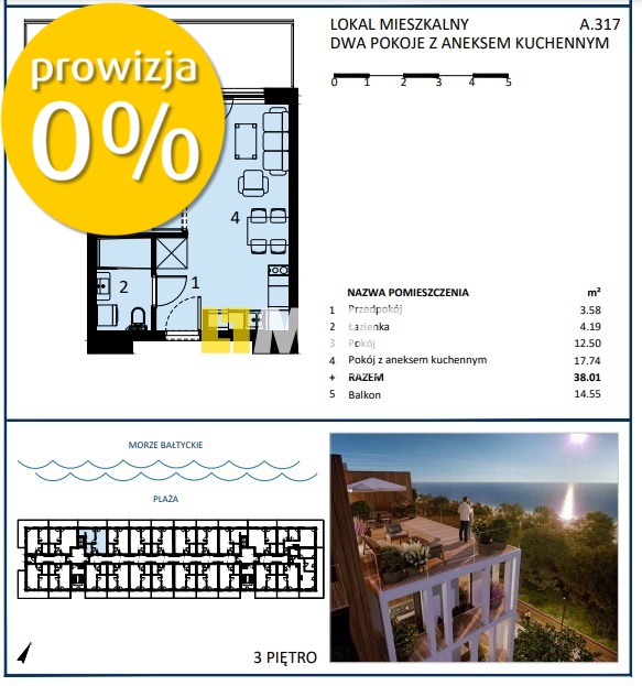 Apartament z widokiem na morze! (5)