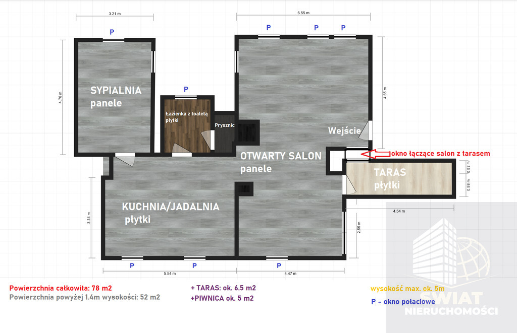 Jasne Błonia 3 pok. +  taras 450 000 zł (2)