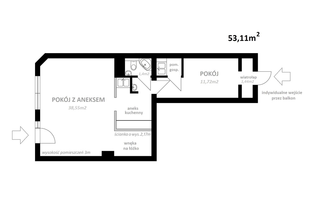 Przestronne mieszkanie w Kołobrzegu 700m od plaży (10)