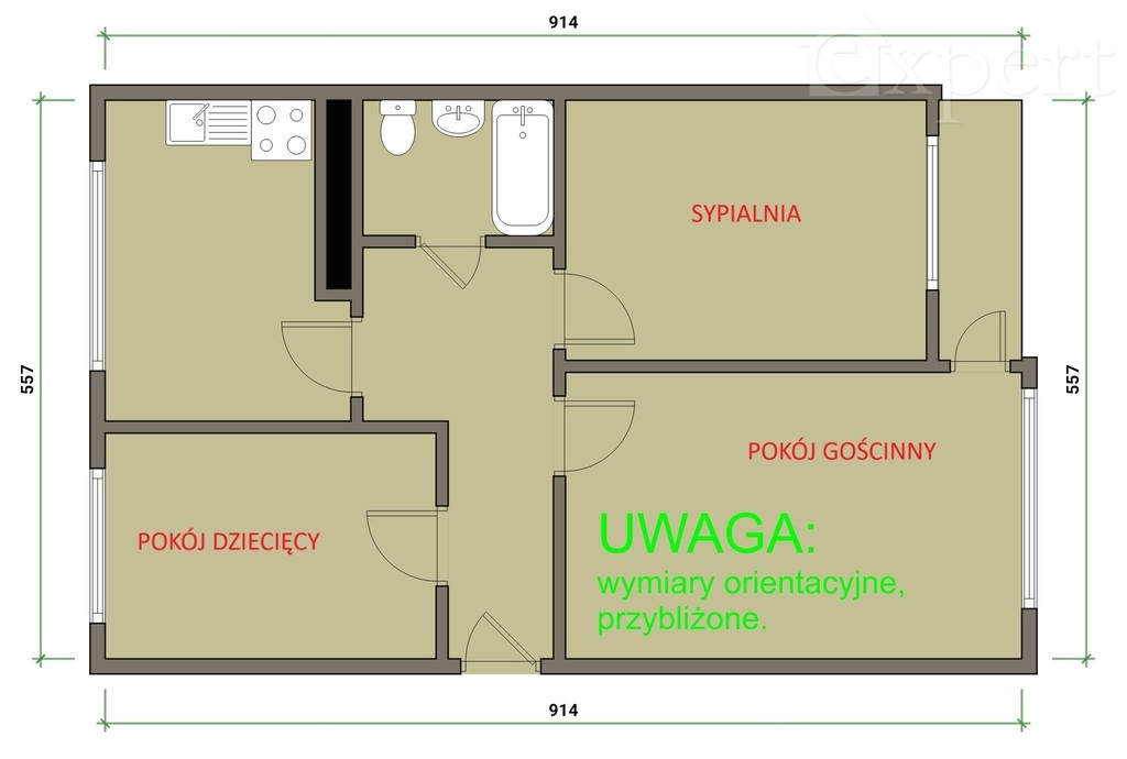 3 pokojowe mieszkanie z balkonem os. Kopernika (14)