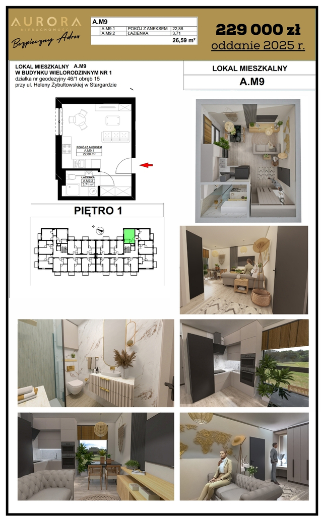 Ostatnie wolne! ul. Żybułtowskiej, kawalerka (2)