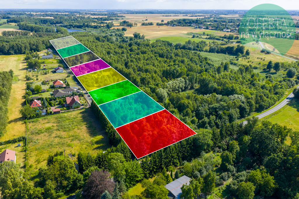 Sprzedam 8 działek budowlanych w Grabowie 45 zł/m2 (1)