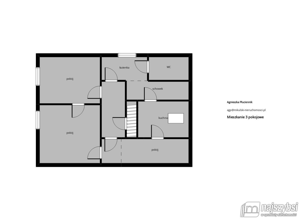 Goleniów-  3 pokoje 65,70 m2 z ogrodem i Garażem (30)