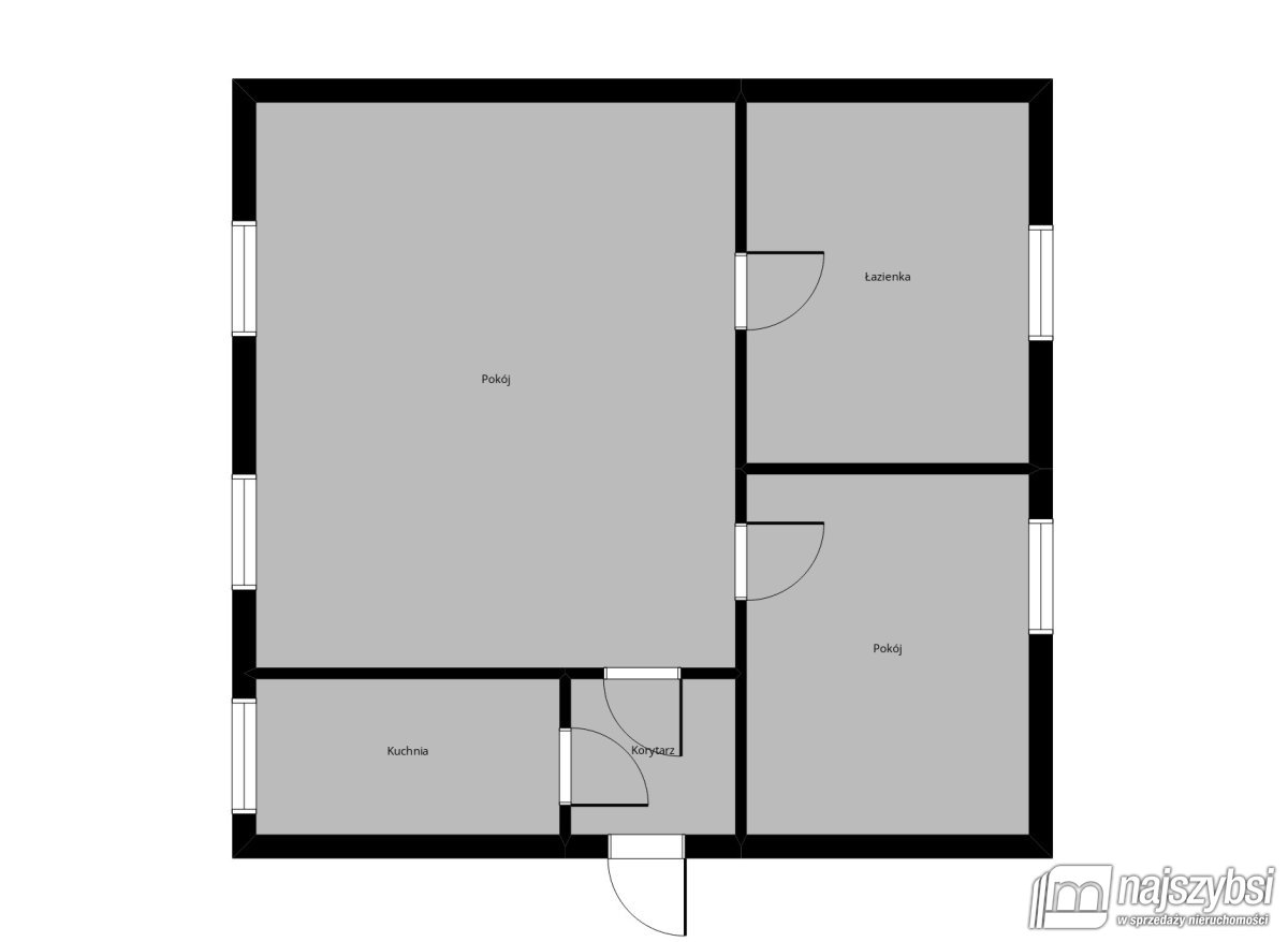 Płoty - 2 pokojowe mieszkanie 57,93 m2  (10)