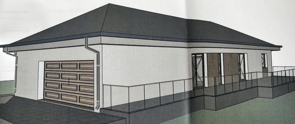 Działka budowlana z projektem w Dobieszczynie (2)