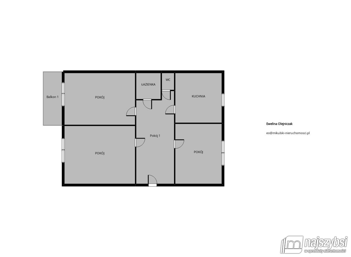 Goleniów - 3 pokoje na pierwszym piętrze (20)