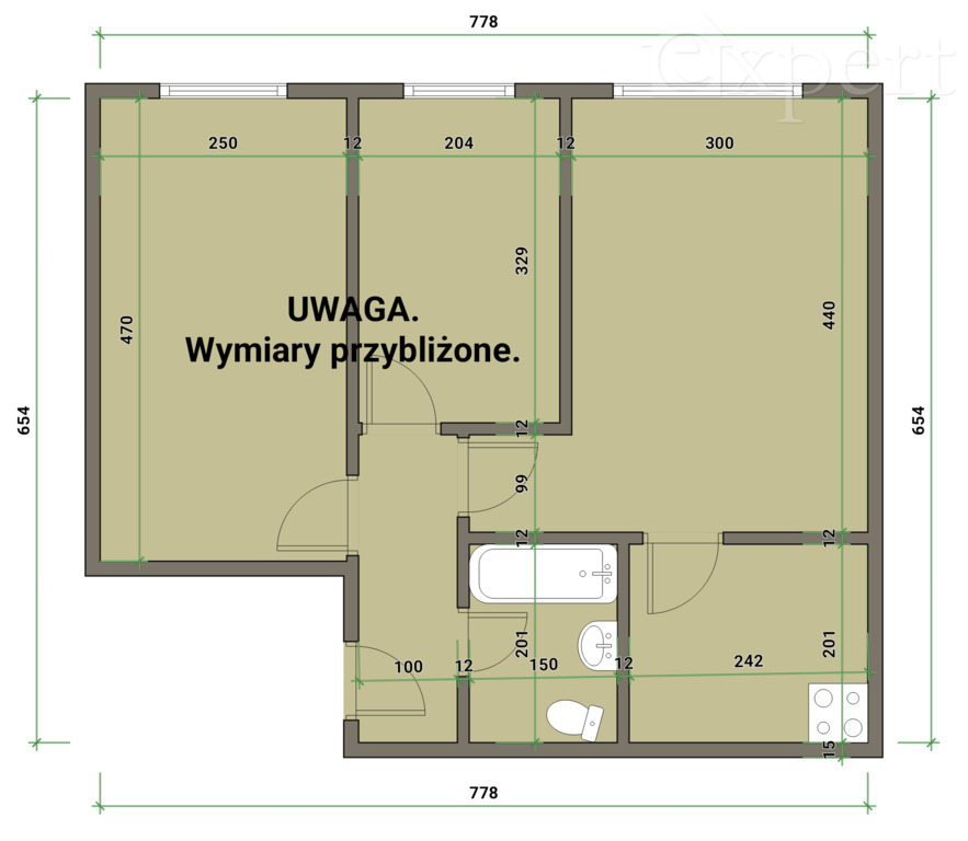3 pokoje, 2 piętro Starówka ul. K. Wielkiego (5)