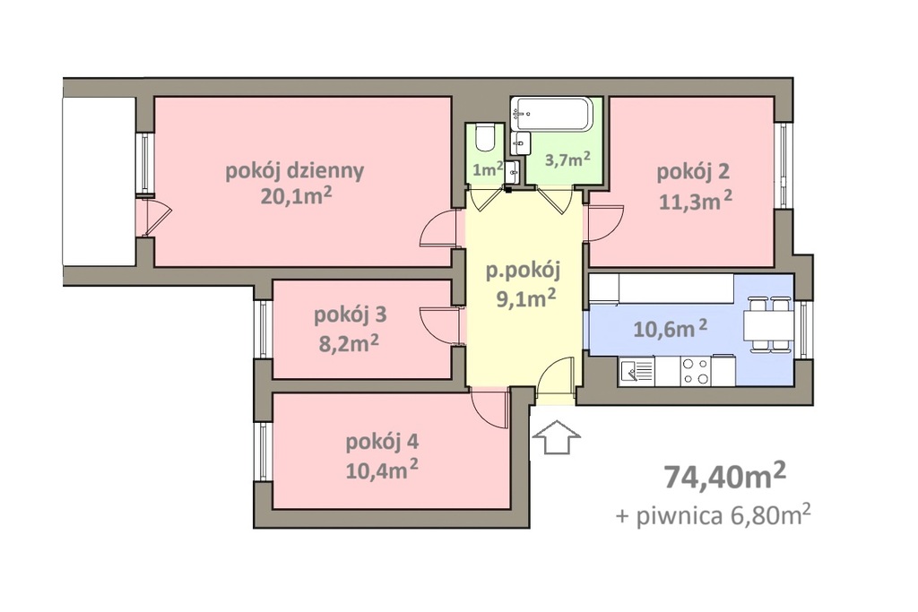 Mieszkanie 4 pokojowe na Osiedlu Ogrody (18)