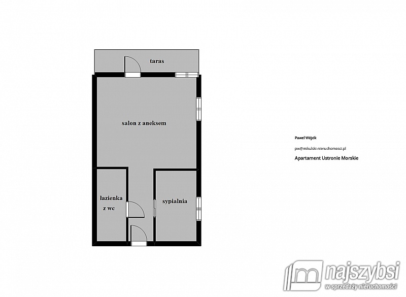 Ustronie Morskie - APARTAMENT 2 POKOJOWY 800 M OD  (16)