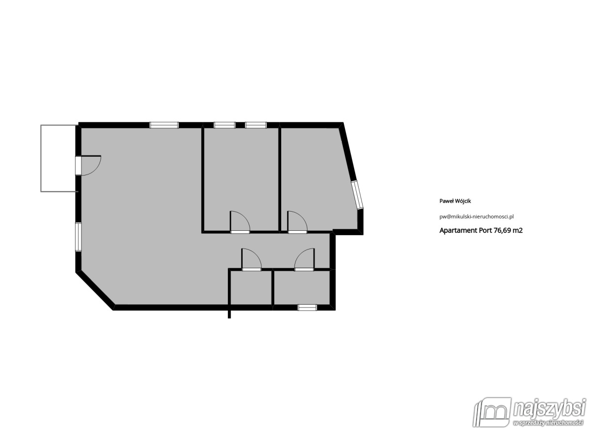 Kołobrzeg - APARTAMENT  3 POK W PORCIE 200 M OD MO (22)