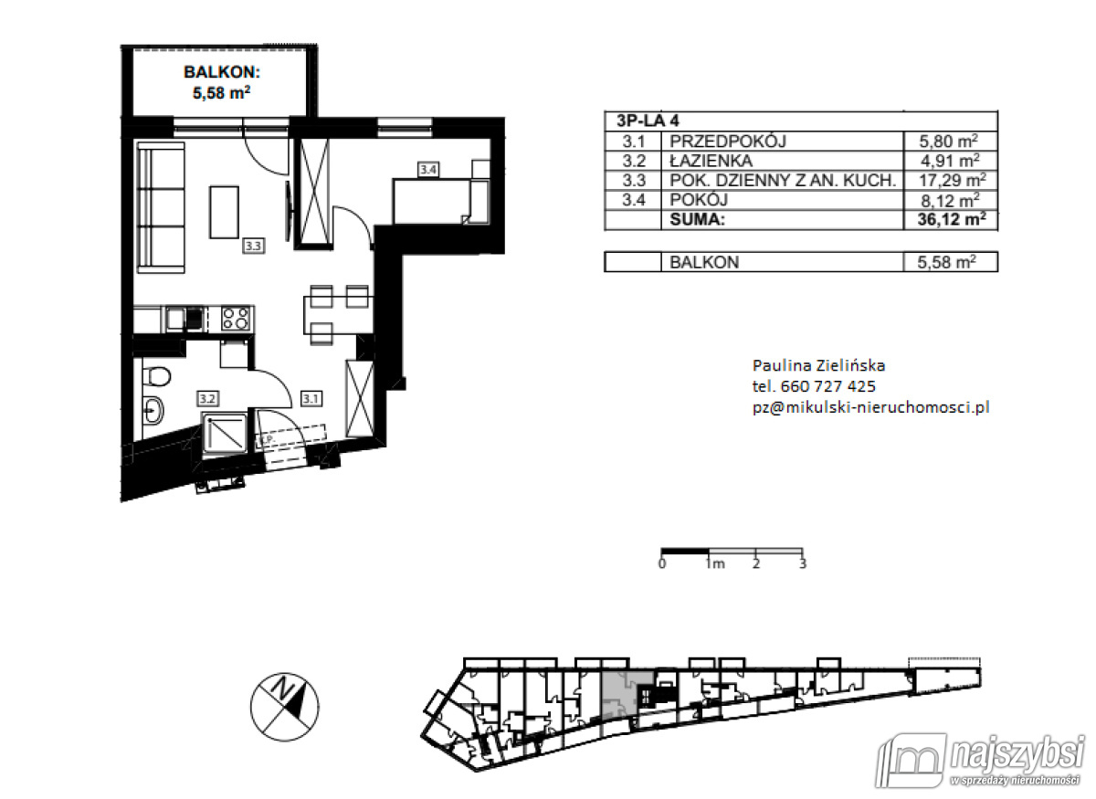 MIĘDZYZDROJE APARTAMENT 2POK. 800m OD MORZA (8)