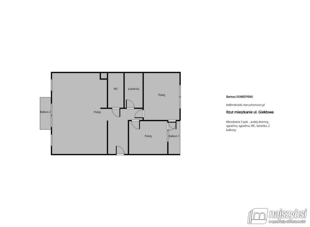 KOŁOBRZEG - przestronne mieszkanie starówka (77m2) (16)