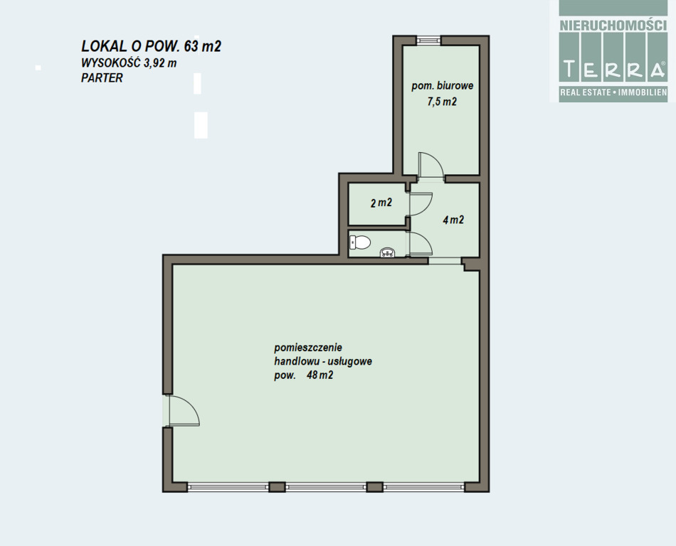 Lokal usługowy na parterze, os. Zacisze. (3)