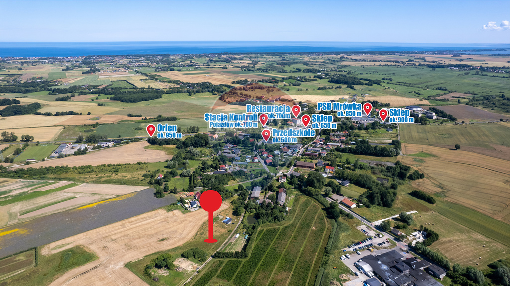 Działka z pozwoleniem na budowę - 6 km od morza! (4)