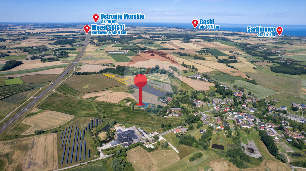 Działka z pozwoleniem na budowę - 6 km od morza! (6)