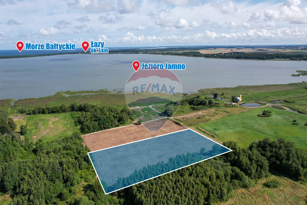 Atrakcyjna działka 150 m od jeziora Jamno! (8)