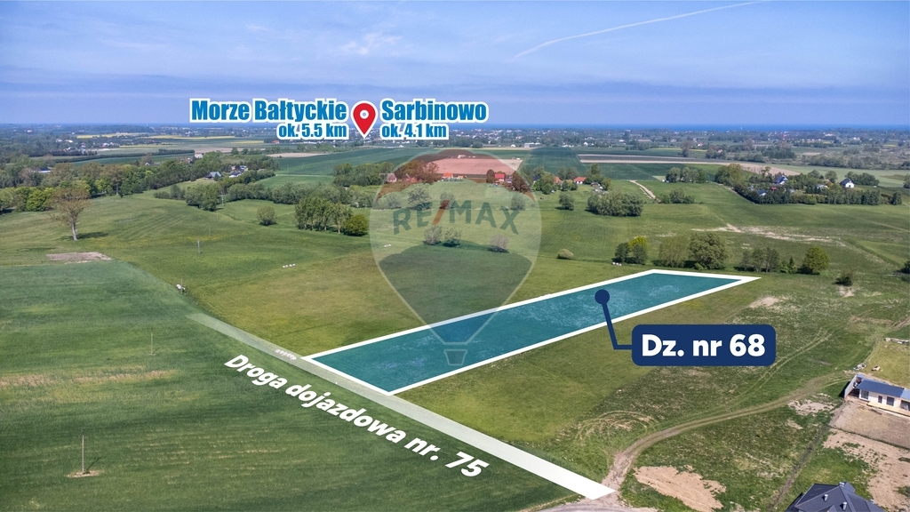 Działka rolna 6105 m², blisko morza – Będzino! (1)