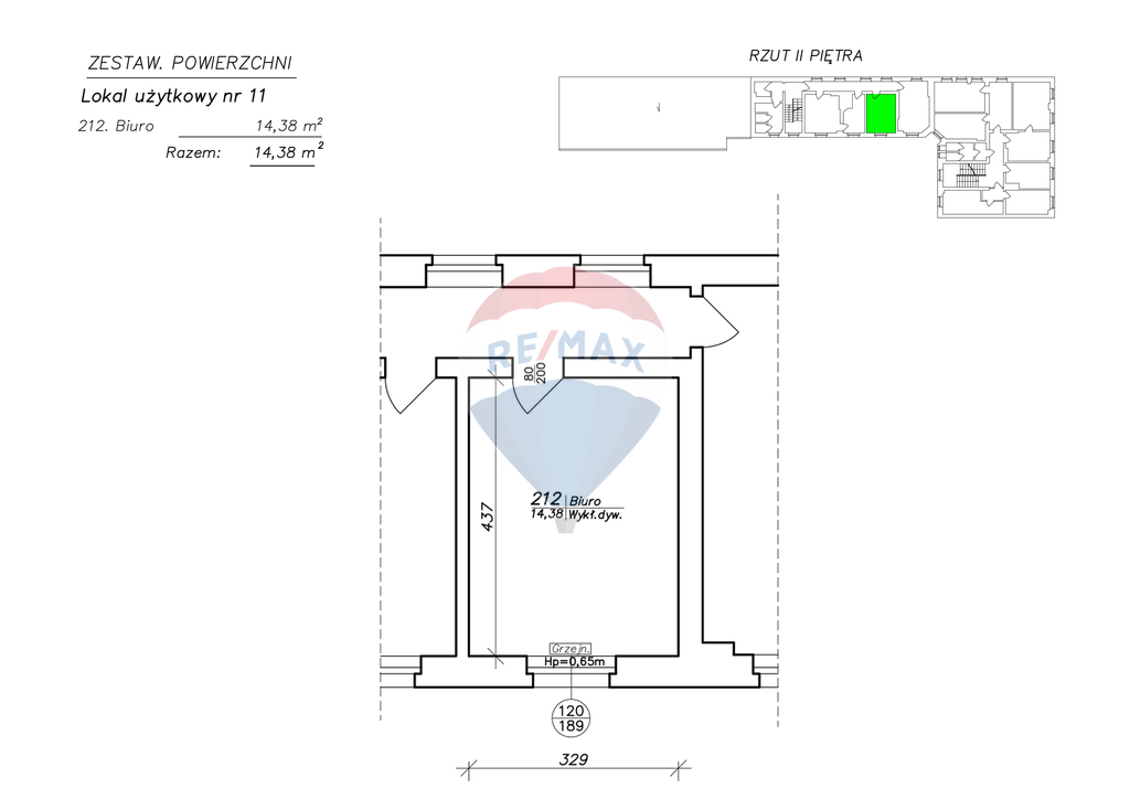 Lokal biurowy 14,38 m2 na II piętrze biurowca! (4)